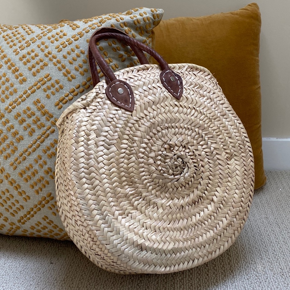 Poolside Le Cercle Woven Straw Tote